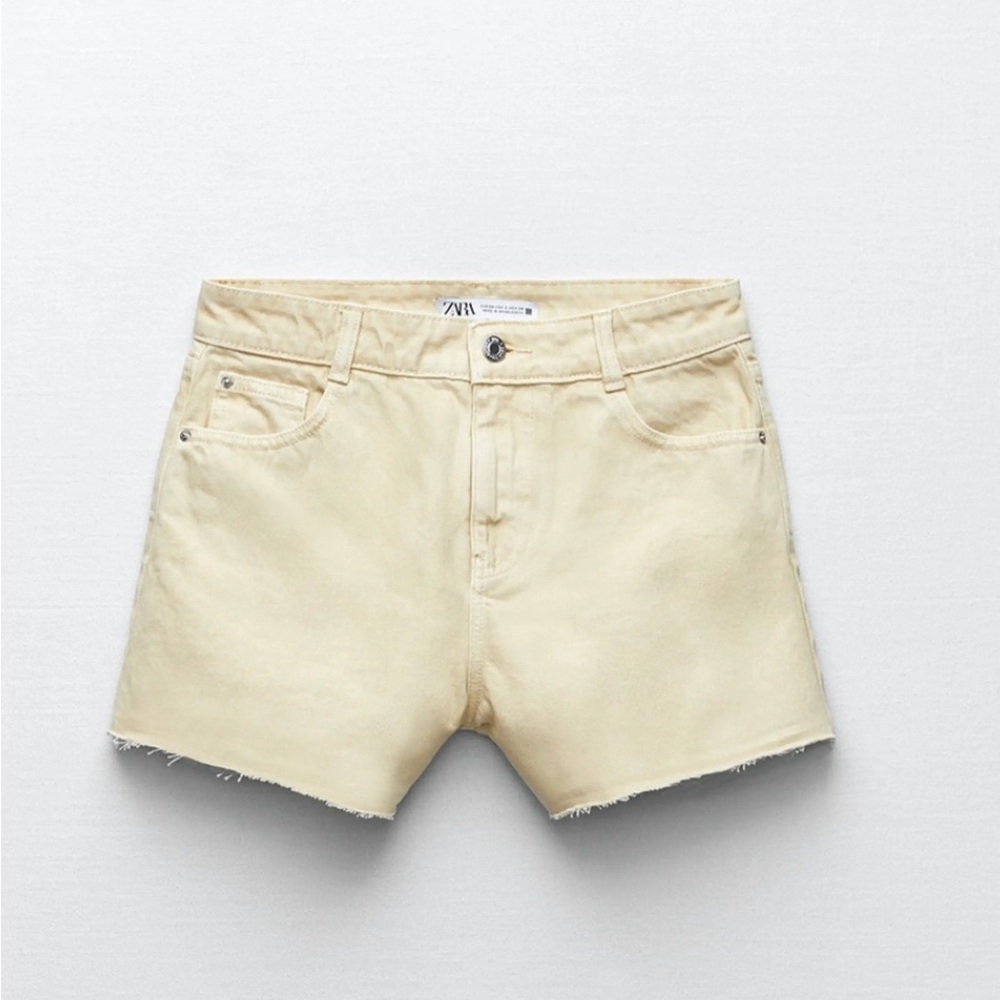 NWT Zara Mid Rise Relaxed Shorts
